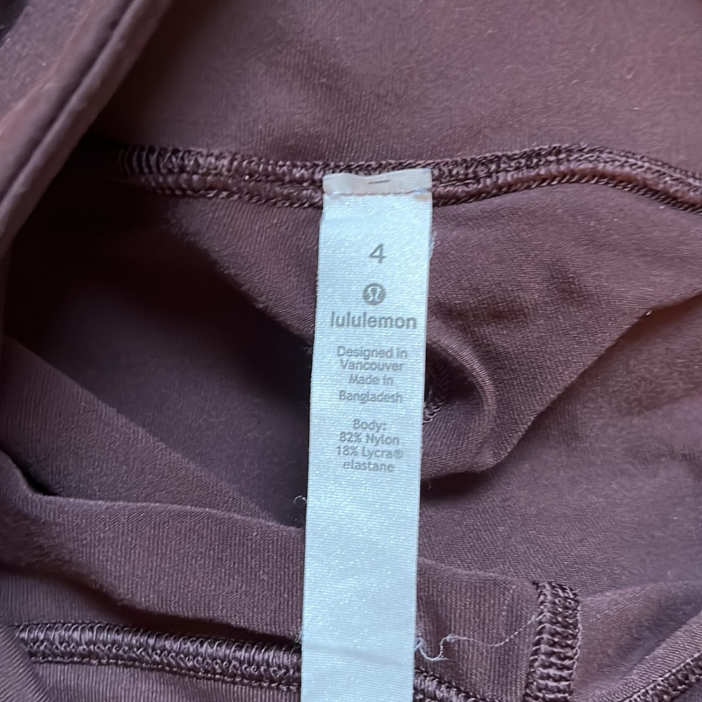 Lululemon Athletica Wunder Under High Rise Tight "28 Maroon - Picture 6 of 9